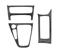 auto décoration voiture Compatible Avec Ford Pour Focus 3 Pour MK3 2015 2016 2017 2018 LHD Console Centrale Autocollants Couvercle Du Panneau Changement Vitesse Porte-gobelet D'eau(Imitation carbon)