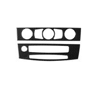 Auto Décorer Couvercle pour BMW E60 Série 5 2008-2010 Garniture Panneau CD Console Centrale Autocollant en Fibre Carbone Garniture Couverture Intérieur Accessoire Voiture Garniture Voiture Cadre