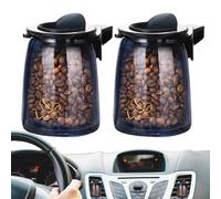 Auto Duft Kaffeebohnen 2 Stück - Verstellbarer Clip Für Auto-Lufterfrischer | Auto-Innenraum-Erfrischer-Entlüftungsclips Für Männer Und Fr | Lufterfrischer Fürs Armaturenbrett Zur Geruchskontrolle Im
