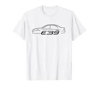 Auto E39 Série 5 Silhouette de légende des années 90 pour les fans de voitures T-Shirt