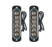 Auto éclairage, Maso Ambre restauration de voiture Strobe 6led lumières Orange Grill Panne clignotant 12/24 V Lot de 8