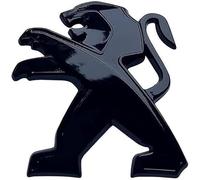 Auto Emblème Logo pour Peugeot 208,3D Sport Lettres Insigne Autocollant Décoratifs Voiture Capot Insigne et Coffre Badge Logo Autocollants Car Décoration Styling Accessoire,Black1