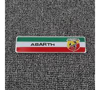 Auto Emblème pour Abarth 124 Spider 2016-2023, Logo Emblèmes Badge Logo Badge Autocollant D'Insigne de Logo 3D Métal pour Carrosserie Décoration Accessoires,D
