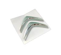 Auto Emblème pour Citroen C3 2012 2013, Insigne Avant de Calandre Capot Étiquette Coffre Volant Logo Autocollant Décorations Compatible ABS Pièces Détachées,A