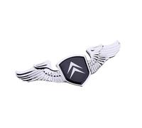 Auto Emblème pour Citroen C5 Aircross 2017-2022, Emblème Badge Emblème Arrière Emblème Capot Autocollant de Voiture avec Logo en Métal de Coffre Arrière Avant Accessoires,Silver