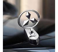 Auto Emblème pour Mitsubishi Pajero 2006-2011, Logo Emblèmes Badge Autocollant Avant Grille Capot Arrière Tronc 3D Remplacement Insigne de Logo Auto Décoration Accessoires,Q