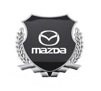 Auto Emblèmes Autocollant Compatible avec Mazda 2 2022 2023, Voiture Emblème Badge 3D Autocollant Logo Auto Extérieurs Modification,A