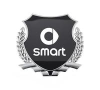 Auto Emblèmes Autocollant Compatible avec Smart Electric Drive, Voiture Emblème Badge 3D Autocollant Logo Auto Extérieurs Modification,C