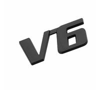 Auto Emblèmes Autocollants pour Mercedes-Benz GLE,3D Metal Voiture Carrosserie Badge Sticker Coffre Arrière Extérieurs Décoration Logo Insigne Decal Accessoires Auto,V6Black