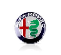 Auto Emblèmes pour Alfa Romeo (50mm,Black),Logo Insigne Emblème Autocollant Décalcomanies D'insigne Capot Décoratif Badge Tronc Logo Style Accessoires,B