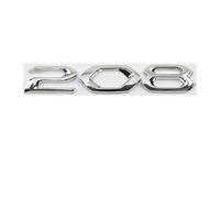 EVIMO Auto Emblèmes, pour Peugeot 208 emblème de carrosserie Voiture Autocollant de Lettre, Emblème Autocollantes Rechange Accessoires de Style,B