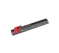 Auto Emblèmes Sticker pour Audi RS Edition, 3D de Rechange Logo Body Stickers Insigne Autocollant Decal Décoration Voiture Styling Accessoires,Glossy Black