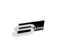 Auto Emblèmes Sticker pour Audi Sline TT Q2 Q3 Q5 Q7 Q8 A3 A4 A5 A6 A7, 3D de Rechange Logo Body Stickers Insigne Autocollant Decal Décoration Voiture Styling Accessoires,C