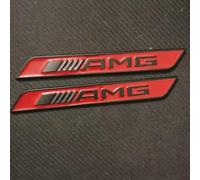 Auto Emblèmes Sticker pour Benz AMG, 3D de Rechange Logo Body Stickers Insigne Autocollant Decal Décoration Voiture Styling Accessoires,Red