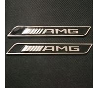 Auto Emblèmes Sticker pour Benz AMG, 3D de Rechange Logo Body Stickers Insigne Autocollant Decal Décoration Voiture Styling Accessoires,Black