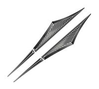 Auto Emblèmes Sticker pour Citroen Ds7 DS 7 Crossback 2018-2023, Émblèmes Latéral Autocollants Rechange Body Stickers Autocollant Decal Décoration Accessoires,B/Black-Carbon Fiber