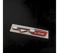Auto Emblèmes Sticker pour KIA Sportage R 2011-2015, 3D de Rechange Logo Body Stickers Insigne Autocollant Decal Décoration Voiture Styling Accessoires,Red