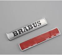 Auto Emblèmes Sticker pour Smart Brabus, 3D de Rechange Logo Body Stickers Insigne Autocollant Decal Décoration Voiture Styling Accessoires,Silver