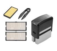 Auto Encreur Timbre Ensemble Personnalisé Personnalisé DIY Nom de L'Entreprise NuméRo Adresse Impression Tampon en Caoutchouc avec