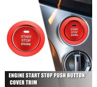 Auto Engine Start Stop Bouton Couverture Trousse Bouton Sticker Rouge