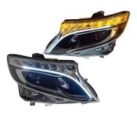 Auto Ensemble Phare Pour Benz Pour Vito 2016-2022 Pour W447 LED Mise À Niveau Haute Configuration Accessoires Lampe Dynamique Feux Avant Voiture