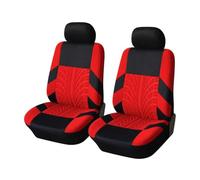 Auto Ensembles Housses Siège pour Mitsubishi per ASX per Eclipse per Montero per Lancer per Cross, 2 Pièces Respirant Avant Couver Universelle Imperméable Protection Accessoires,D/Red