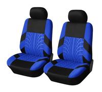 Auto Ensembles Housses Siège pour Renault Kangoo II 2007-2021, Motif des pneus, Respirant Imperméable Protections Accessoires,Blue-Two Seats