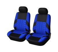 Auto Ensembles Housses Siège pour VW Amarok Bora Golf Plus SV Jetta Passat Polo Tiguan, 2 Pièces Respirant Avant Couver Universelle Imperméable Protection Accessoires,E/Blue