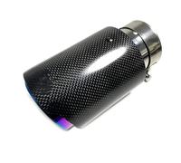 Auto Extrémités de tuyau 1PC Embout D'échappement Rond Violet Brillant Tuyau Silencieux Simple Pièces Automobiles Tuyau D'échappement Pour BMW(80 IN-89MM OUT)