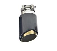 Auto Extrémités de tuyau 1PC Pour E71 Embout D'échappement Voiture Simple Tuyau Doré Tuyau Silencieux Simple Fibre Carbone Brillant(54-101MM)