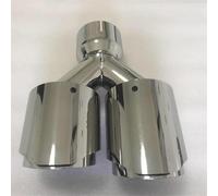 Auto Extrémités de tuyau Car modification stainless steel Universal dual Automobile accessories exhaust pipe Muffler(63 IN-101 OUT)