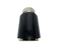 Auto Extrémités de tuyau Embout D'échappement 1PC Tuyau Acier Inoxydable Doré Tuyau Silencieux Brillant Tuyau D'échappement D'automobile(80 IN-89MM OUT)