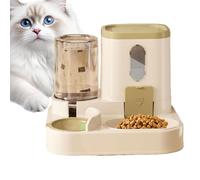Auto Feeder Food and Water Dispenser, Cat Auto Food Dispenser and Water Bowl, Food Feeder and Waterer Dispenser in Set for Cats, Dogs, Small Pets, Convenient Automatic Pet Feeding and Hydration System