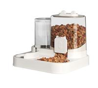 Auto Feeder Pets, Automatic Pet Feeder Watering, 9.84x8.66x8.27 inches Compact Design Easy to Use, Detachable Food Bowl Drinking Dish for Bedroom, Balcony, Living Room and Kitchen