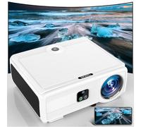 [Auto Focus & Keystone] Projecteur 4K pour Android TV avec Prime Video intégré, 1300 lumens, projecteur de cinéma maison extérieur Ansi 4K+ avec WiFi 6 et Bluetooth, zoom de 50 % et 500 pouces, plus