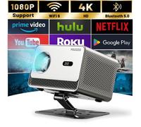 【Auto Focus/Keystone】Vidéoprojecteur 4K,30000 Lumens projecteur 1080P Full HDWiFi Projecteur pour iOS/Android/TV Stick -Avec