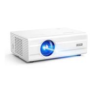 [Auto Focus/Support 4K] Projecteur avec WiFi 6 et Bluetooth 5.2, 850ANSI Native 1080P Projecteur de film extérieur iSinbox Vertical Keystone Smart Projector 50% Zoom pour iOS/Android/TV Stick Blanc