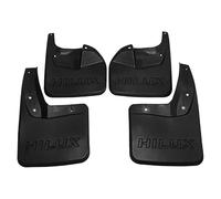 Auto Garde-Boue Avant Arrière pour Toyota Hilux Vigo Revo (4-Wheel Drive) 2015-2021, Bavettes de Boue de Voiture, Garde Boue Pas de Perçage Nécessaire Plastique ABS(4 pièces)