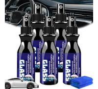 Auto Glass Powerful Waterproof Spray, Windshield Rain Repellent & Anti-Fog Treatment, Long-Lasting Hydrophobic Coating, Fog Treatment Suitable for Car, Trucks, Motorcycles Glass and Mirrors (5pcs)