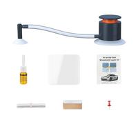 Auto Glass Repair Kit - Portable Windshield Crack Restoration Tool with Silicone Tube, Exhaust Pump | Multifunctional Car Glass Repairing Set for Deep Chips, Long Cracks, Window Damage, Tile surfece
