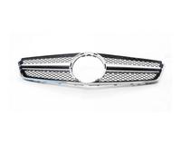 Auto Grille calandre Avant Pour Mercedes Pour Benz W207 Pour E Coupé E250/350/500 Pour AMG 2009-2013 Kit Maille Capot Pare-chocs Supérieur Voiture Gril Calandre Avant(Argent)