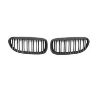 Auto Grille Chocs Centrale Avant Pour Série 6 Pour E63 Pour E64 2004-2010 Accessoires Calandre Course Grilles Pare-chocs Avant Voiture Style Simple Ligne(Double-Matte Black)