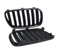 Auto Grille Chocs Centrale Avant Pour X3 Pour E83 2007 2008 2009 2010 ABS Noir Brillant 1 Latte Paire Calandres Pare-chocs Avant Voiture Course