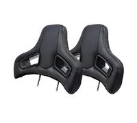 Auto Headrest Appuie-tête de Voiture modifié, 2 pièces/1 Paire, 496 x 386 mm, pour siège de Course, Support de tête et de Cou(Black Stripe(2PCS))