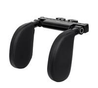 Auto Headrest Appuie-tête Road Pal en mousse à mémoire de forme épaisse, coussin de soutien du cou, appui-tête de voiture réglable à 180°, design en U(Black 2PCS)