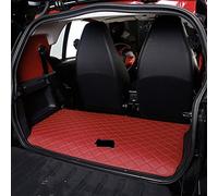 Auto Heckbox Anti-Dirty Pad Für Mercedes Für Smart 451 450 Für Fortwo Kofferraumschutzmatte Tapis Coffre Imperméable Antidérapant(Alone Red-Car)