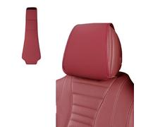 Auto Housse de Appui Tête pour KIA K2 2017-2023, Respirant Housses de Protection pour Appui-tête de Siège de Voiture,Red