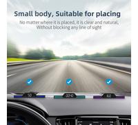 Auto Hud Head up Display Universal Gps Digital Speedometer Mph over Speed Alarm System for All Models Noir