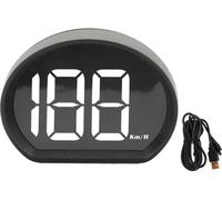 Auto HUD -Tachymètre universel USB -câble plug et jeu de grande police LED GPS numérique pour toutes les CARS X3 White Km/H