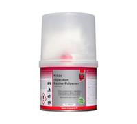 AUTO-K HERPE - Kit de réparation carrosserie résine - polyester avec durcisseur 500g - Réf. 745461